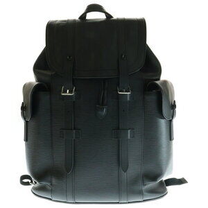Louis Vuitton Epi Christopher Noir Black Leather Backpack